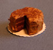Dollhouse Miniature Cake, German Chocolate
